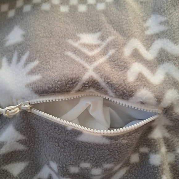 Simons I.Five Fleece Pullover Mens Small Cream Beige Snap Front Fleece Top NWT - Picture 9 of 13